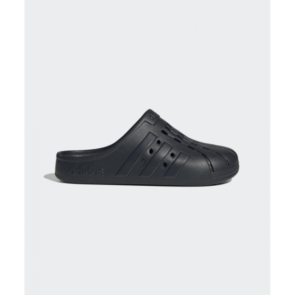 Adidas Women's Black Adilette Rubber Slip-On Casual Clogs Size US 11